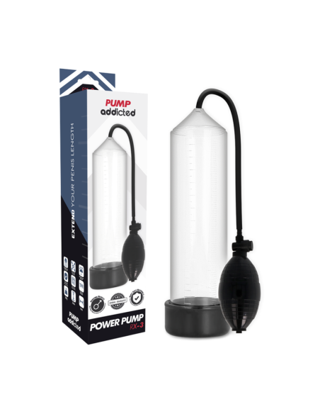 PUMP ADDICTED BOMBA ERECCIAN RX3 TRANSPARENTE