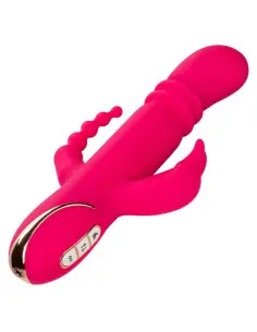 CALEXOTICS JACK FANTASY TRIPLE VIBRADOR CALENTABLE RABBIT ROSA