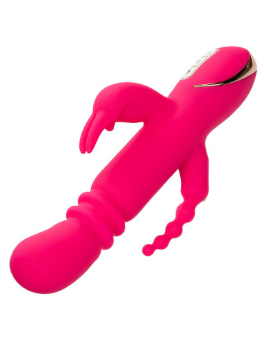 CALEXOTICS JACK FANTASY TRIPLE VIBRADOR CALENTABLE RABBIT ROSA