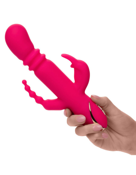 CALEXOTICS JACK FANTASY TRIPLE VIBRADOR CALENTABLE RABBIT ROSA CALEXOTICS JACK FANTASY TRIPLE VIBRADOR CALENTABLE RABBIT ROSA
