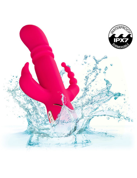 CALEXOTICS JACK FANTASY TRIPLE VIBRADOR CALENTABLE RABBIT ROSA CALEXOTICS JACK FANTASY TRIPLE VIBRADOR CALENTABLE RABBIT ROSA
