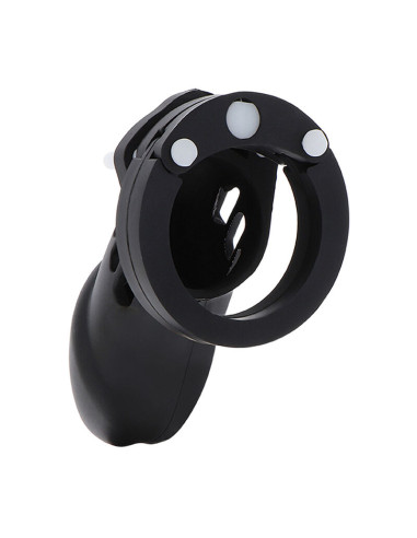 HIDDEN DESIRE EXTREME JAULA DE CASTIDAD SILICONA TALLA L NEGRO