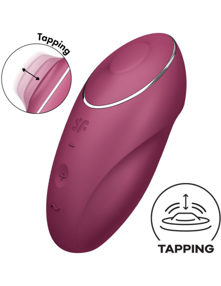 SATISFYER TAP CLIMAX 1 VIBRADOR LAY ON ROJO
