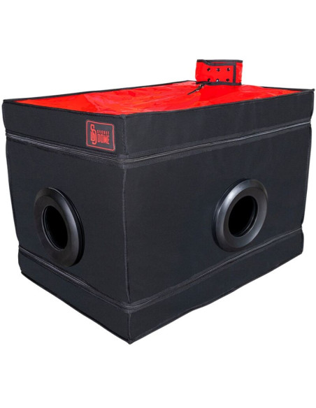 SECRET DOME KINK CLUB LA NICHE CABINA NEGRO ROJO