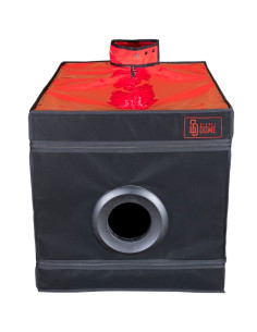 SECRET DOME KINK CLUB LA NICHE CABINA NEGRO ROJO 2