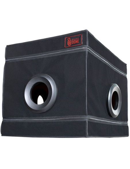 SECRET DOME KINK CLUB LA NICHE CABINA NEGRO ROJO