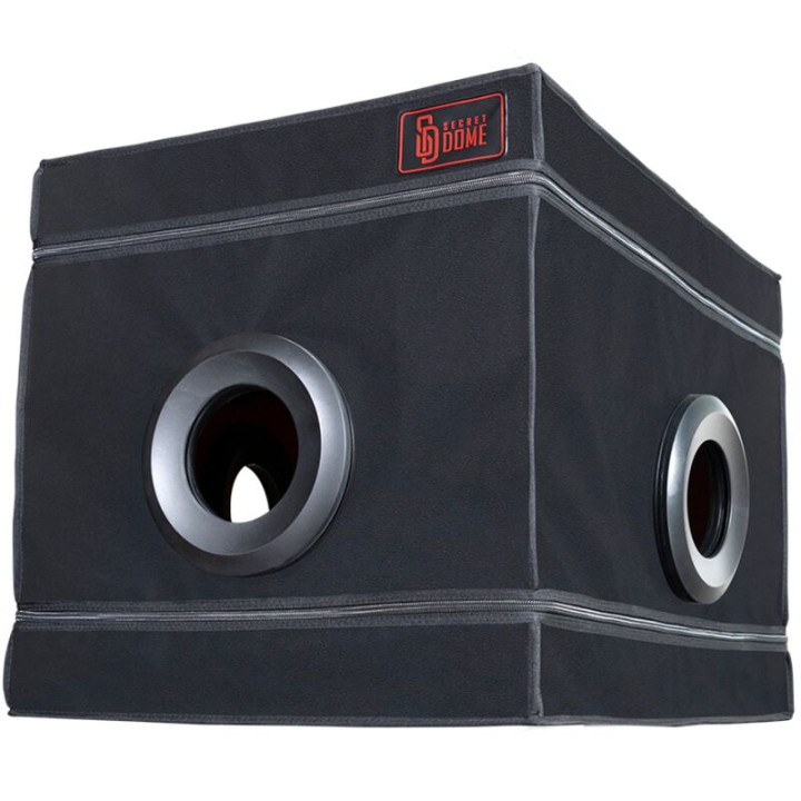 SECRET DOME KINK CLUB LA NICHE CABINA NEGRO ROJO