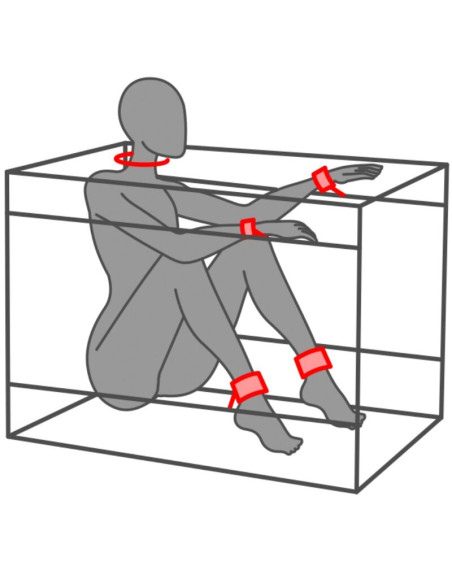 SECRET DOME KINK CLUB LA NICHE CABINA NEGRO ROJO