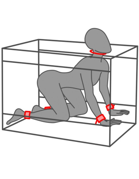 SECRET DOME KINK CLUB LA NICHE CABINA NEGRO ROJO