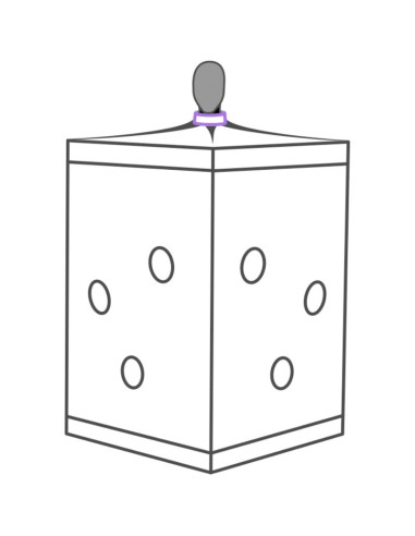 SECRET DOME KINK CLUB CABINA SCANDALE MORADO