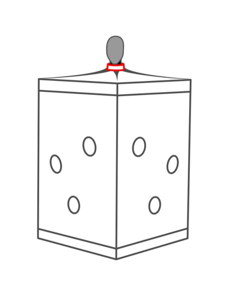 SECRET DOME KINK CLUB CABINA SCANDALE NEGRO ROJO