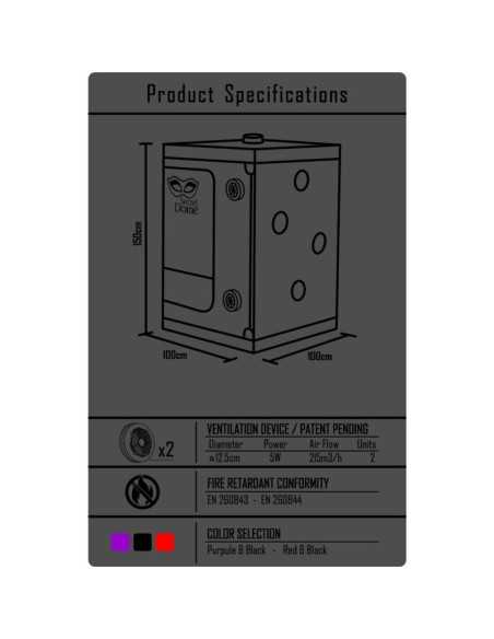 SECRET DOME KINK CLUB CABINA SCANDALE NEGRO ROJO