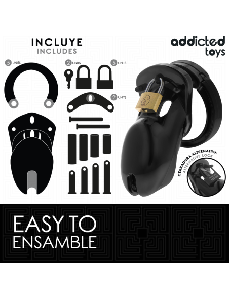 ADDICTED TOYS LOCKED FORBIDDEN VAULT JAULA PARA PENE 10 CM ADDICTED TOYS LOCKED FORBIDDEN VAULT JAULA PARA PENE 10 CM