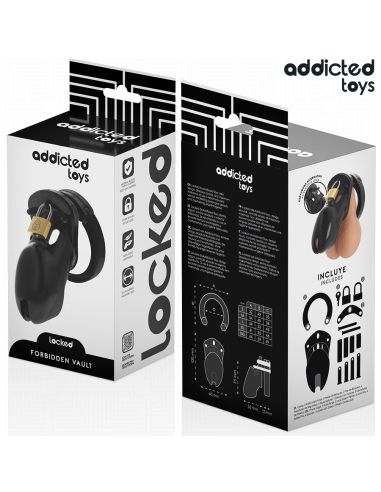 ADDICTED TOYS LOCKED FORBIDDEN VAULT JAULA PARA PENE 10 CM