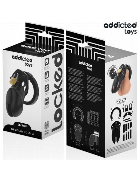 ADDICTED TOYS LOCKED OBSIDIAN HOLD JAULA PARA PENE TALLA M ADDICTED TOYS LOCKED OBSIDIAN HOLD JAULA PARA PENE TALLA M