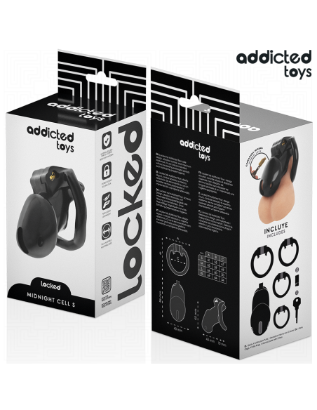 ADDICTED TOYS LOCKED MINDNIGHT CELL JAULA PARA PENE TALLA S 48 CM ADDICTED TOYS LOCKED MINDNIGHT CELL JAULA PARA PENE TALLA S 48 CM