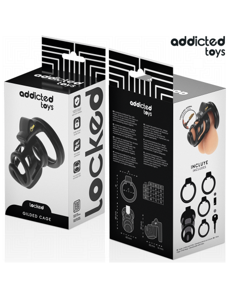 ADDICTED TOYS LOCKED GILDEN CAGE JAULA PARA PENE DE SILICONA 85 CM ADDICTED TOYS LOCKED GILDEN CAGE JAULA PARA PENE DE SILICONA 85 CM