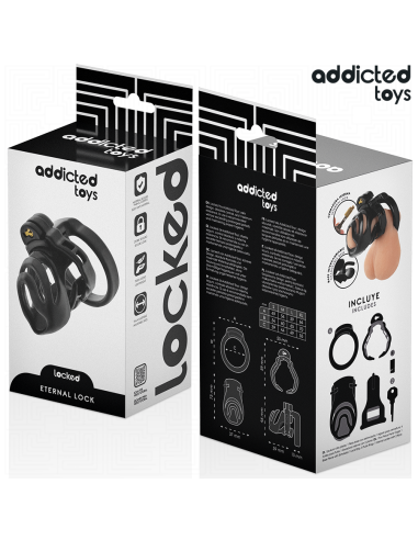 ADDICTED TOYS LOCKED ETERNAL LOCK JAULA PARA PENE 9 CM