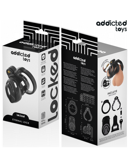 ADDICTED TOYS LOCKED ETERNAL LOCK JAULA PARA PENE 9 CM ADDICTED TOYS LOCKED ETERNAL LOCK JAULA PARA PENE 9 CM