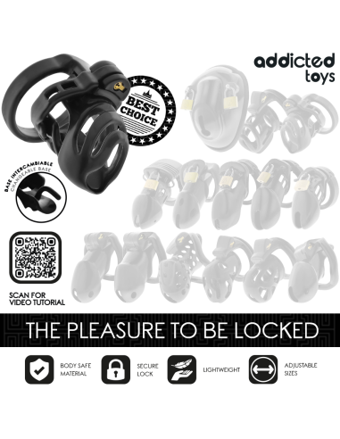 ADDICTED TOYS LOCKED ETERNAL LOCK JAULA PARA PENE 9 CM