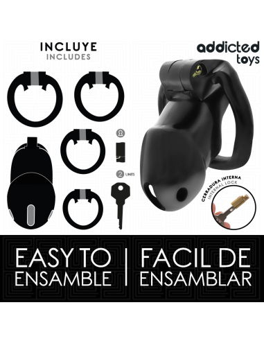 ADDICTED TOYS LOCKED MINDNIGHT CELL JAULA PARA PENE 42 CM TALLA M