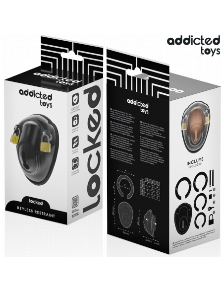 ADDICTED TOYS LOCKED KEYLESS RESTRAINT JAULA PARA PENE 115 CM ADDICTED TOYS LOCKED KEYLESS RESTRAINT JAULA PARA PENE 115 CM