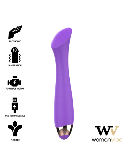 WOMANVIBE MANDY VIBRADOR RECARGABLE SILICONA PUNTO K