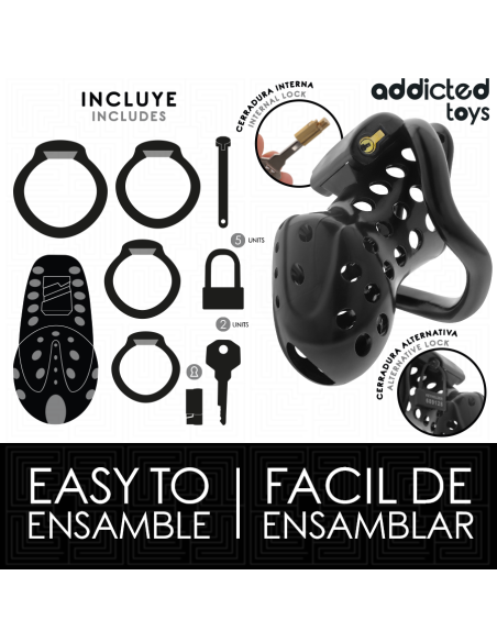 ADDICTED TOYS LOCKED CHAINED HOLLOW JAULA PARA PENE 105 CM ADDICTED TOYS LOCKED CHAINED HOLLOW JAULA PARA PENE 105 CM