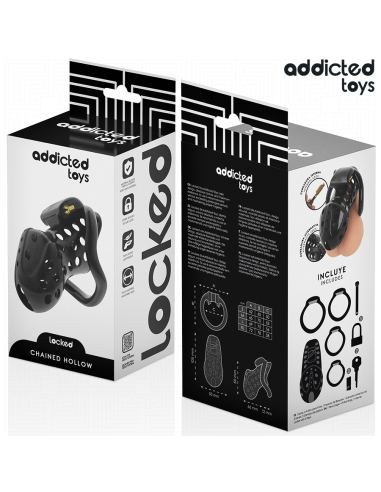 ADDICTED TOYS LOCKED CHAINED HOLLOW JAULA PARA PENE 105 CM