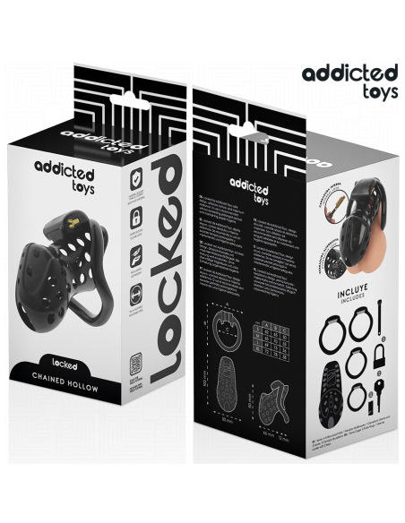 ADDICTED TOYS LOCKED CHAINED HOLLOW JAULA PARA PENE 105 CM ADDICTED TOYS LOCKED CHAINED HOLLOW JAULA PARA PENE 105 CM