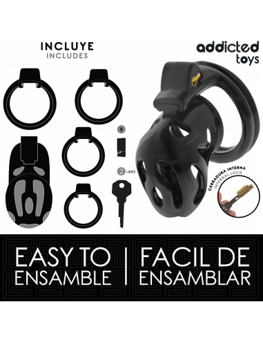 ADDICTED TOYS LOCKED SEALED CRYPT JAULA PARA PENE 8 CM