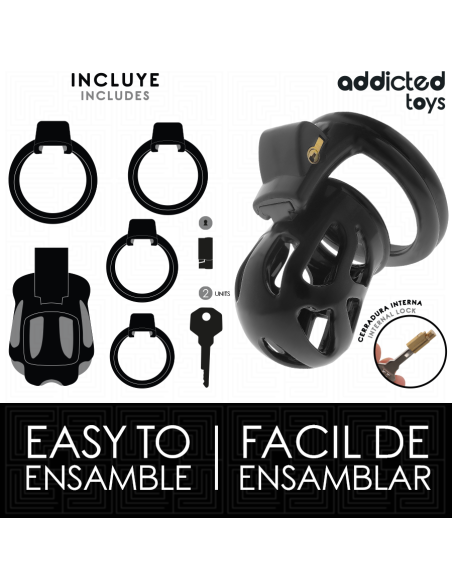 ADDICTED TOYS LOCKED SILENT KEEP JAULA PARA PENE 75 CM ADDICTED TOYS LOCKED SILENT KEEP JAULA PARA PENE 75 CM