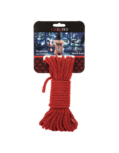 CALEXOTICS SCANDAL CUERDA BDSM ROJA 10 M