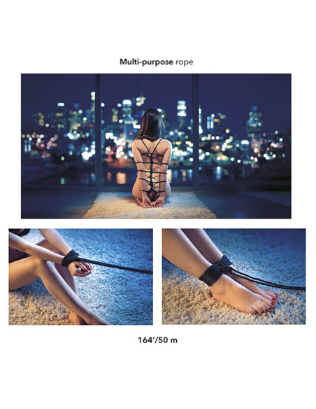 CALEXOTICS SCANDAL CUERDA BDSM NEGRA 50 M CALEXOTICS SCANDAL CUERDA BDSM NEGRA 50 M