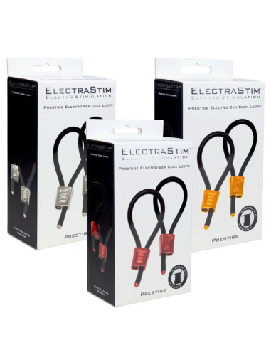 ELECTRASTIM PRESTIGE ELECTRA LOOPS ANILLOS DE PENE AJUSTABLES ROJO