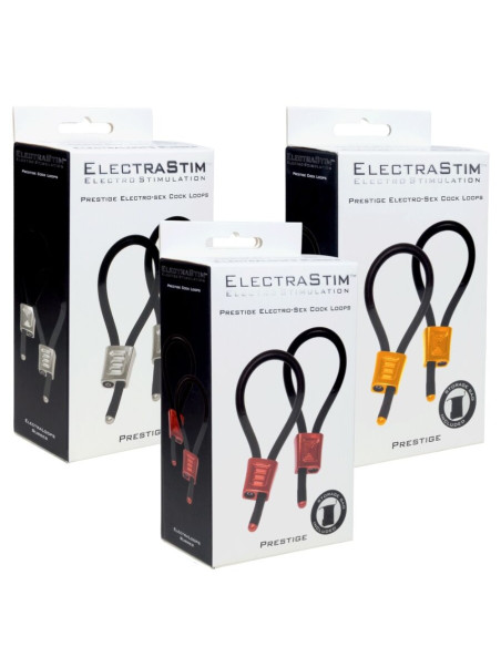 ELECTRASTIM PRESTIGE ELECTRA LOOPS ANILLOS DE PENE AJUSTABLES ROJO