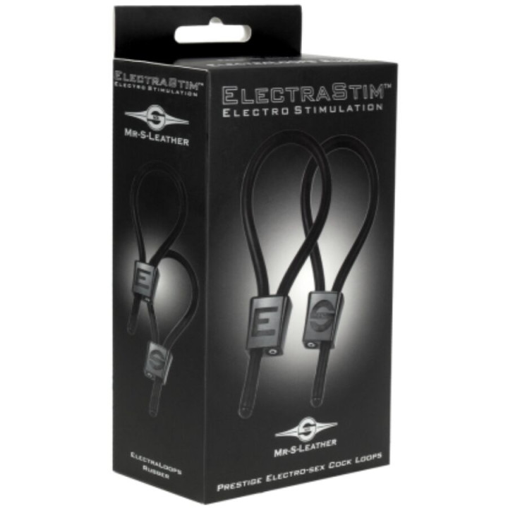 ELECTRASTIM PRESTIGE ELECTRA LOOPS ANILLOS DE PENE AJUSTABLES NEGRO