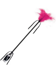 SECRETPLAY FUSTA PLUMA NEGRO Y FUCSIA