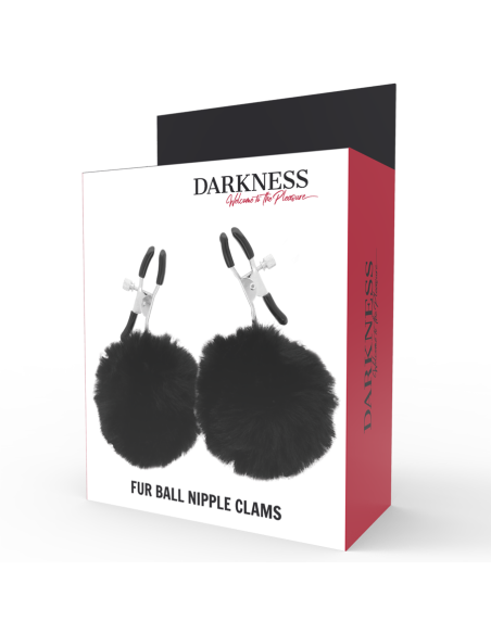 DARKNESS PINZAS PARA PEZONES CON POMPONES 1 DARKNESS PINZAS PARA PEZONES CON POMPONES 1