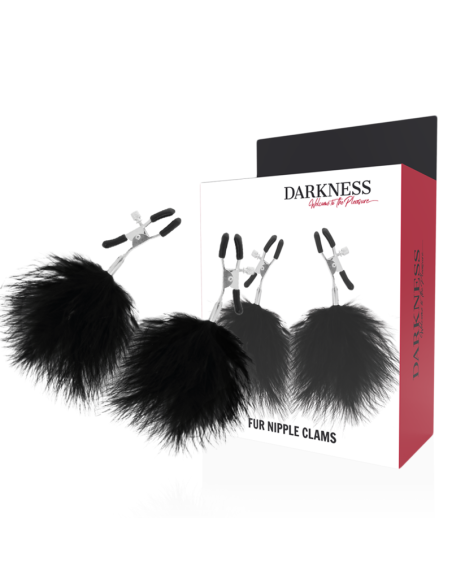 DARKNESS PINZAS PARA PEZONES CON POMPONES 2 DARKNESS PINZAS PARA PEZONES CON POMPONES 2