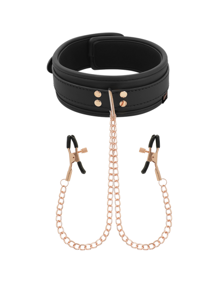 COQUETTE CHIC DESIRE FANTASY COLLAR CON PINZAS PEZONES CON FORRO DE NEOPRENO COQUETTE CHIC DESIRE FANTASY COLLAR CON PINZAS PEZONES CON FORRO DE NEOPRENO