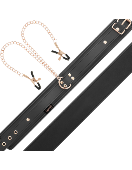 COQUETTE CHIC DESIRE FANTASY COLLAR CON PINZAS PEZONES CON FORRO DE NEOPRENO COQUETTE CHIC DESIRE FANTASY COLLAR CON PINZAS PEZONES CON FORRO DE NEOPRENO