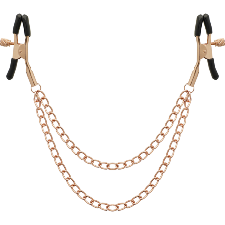 COQUETTE CHIC DESIRE FANTASY PINZAS METALICAS PEZONES CON CADENA