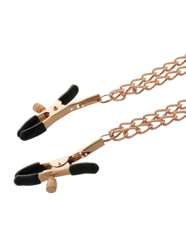COQUETTE CHIC DESIRE FANTASY PINZAS METALICAS PEZONES CON CADENA