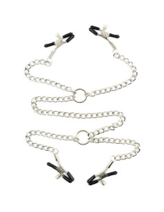 OHMAMA FETISH 4 PINZAS PEZONES CON CADENAS
