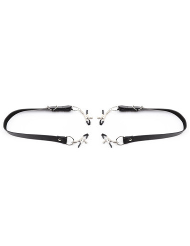 OHMAMA FETISH PINZAS CLITORIS CON CORREAS PIERNAS