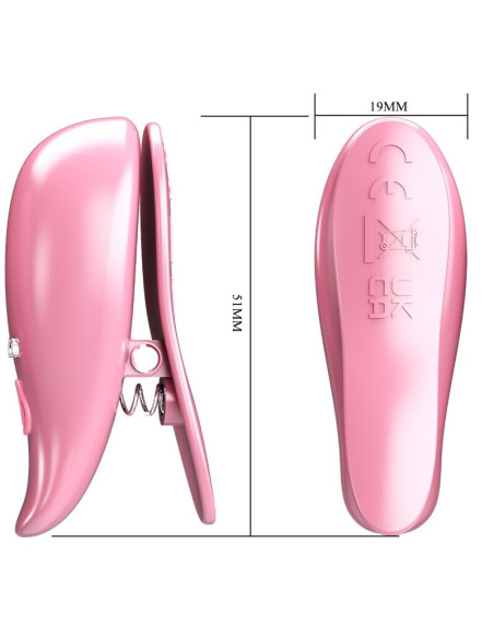 PRETTY LOVE LEAF PINZAS VIBRATORIAS PARA PEZONES ROSA PRETTY LOVE LEAF PINZAS VIBRATORIAS PARA PEZONES ROSA