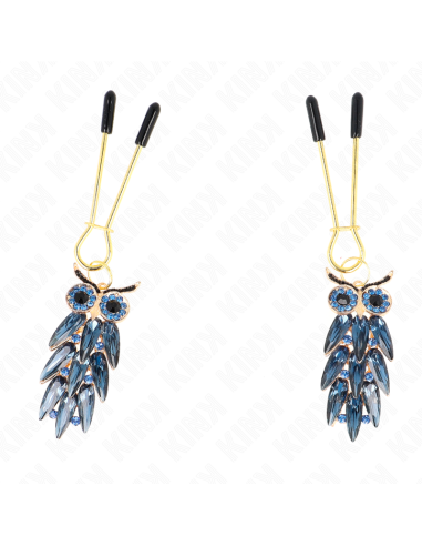 KINK PINZAS PARA PEZONES CON COLGANTE DE BUHO 6 CM
