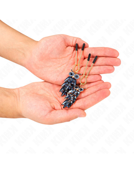 KINK PINZAS PARA PEZONES CON COLGANTE DE BUHO 6 CM KINK PINZAS PARA PEZONES CON COLGANTE DE BUHO 6 CM