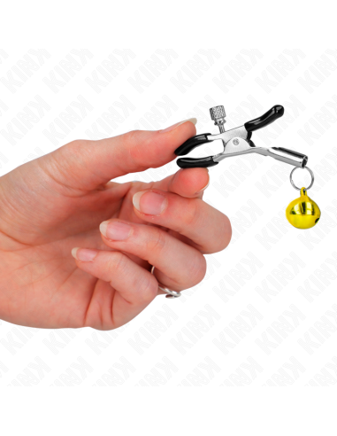 KINK PINZAS PARA PEZONES CON CAMPANILLA DORADA 6 CM